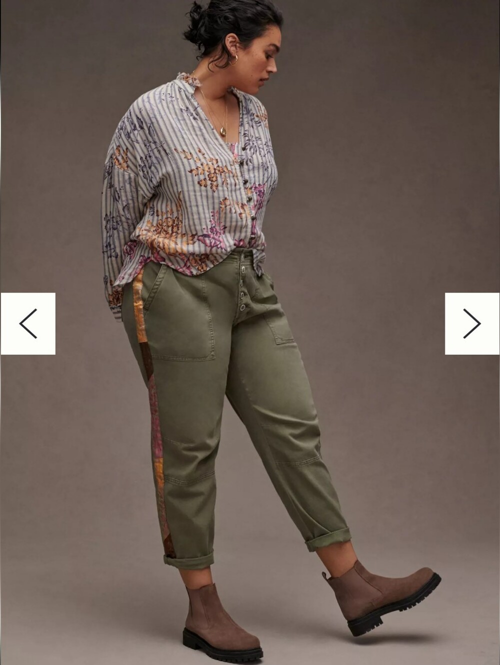 Pilcro The Wanderer Side-Striped Utility Pants 18W - Picture 4 of 16